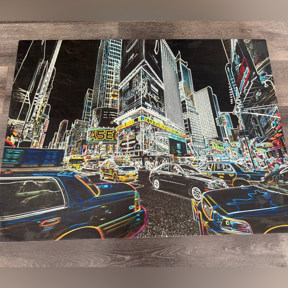 NYC Times Square Neon Art Print